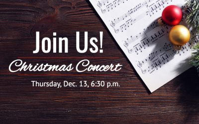 Christmas Concert, Thursday, Dec. 13 at 6:30