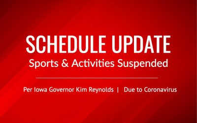 Iowa Sports Prohibited through April 30