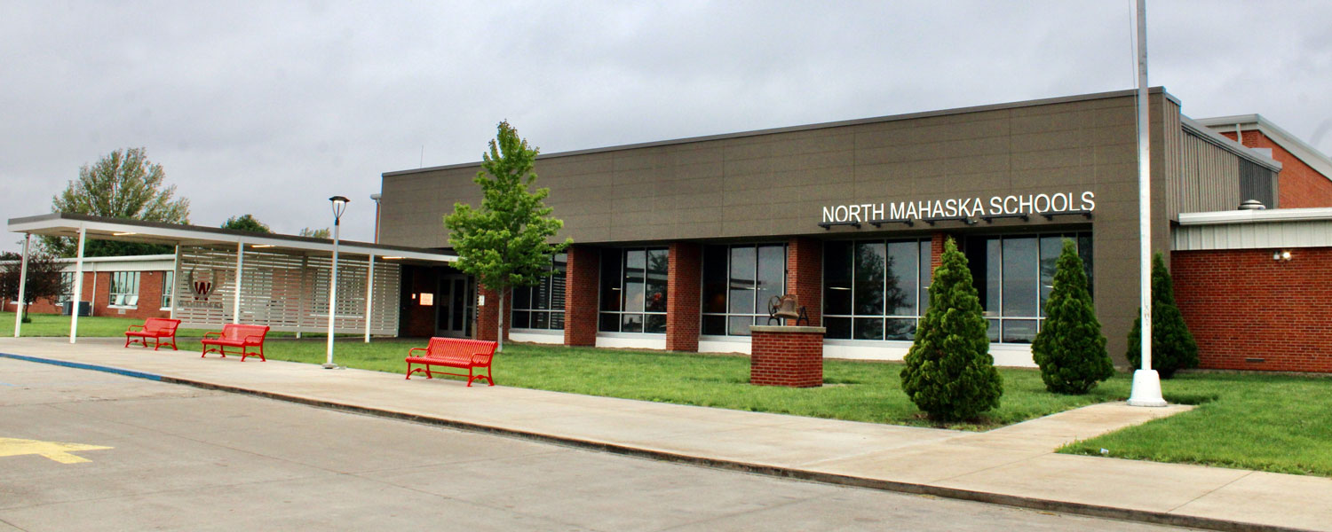 Front of North Mahaska School Building