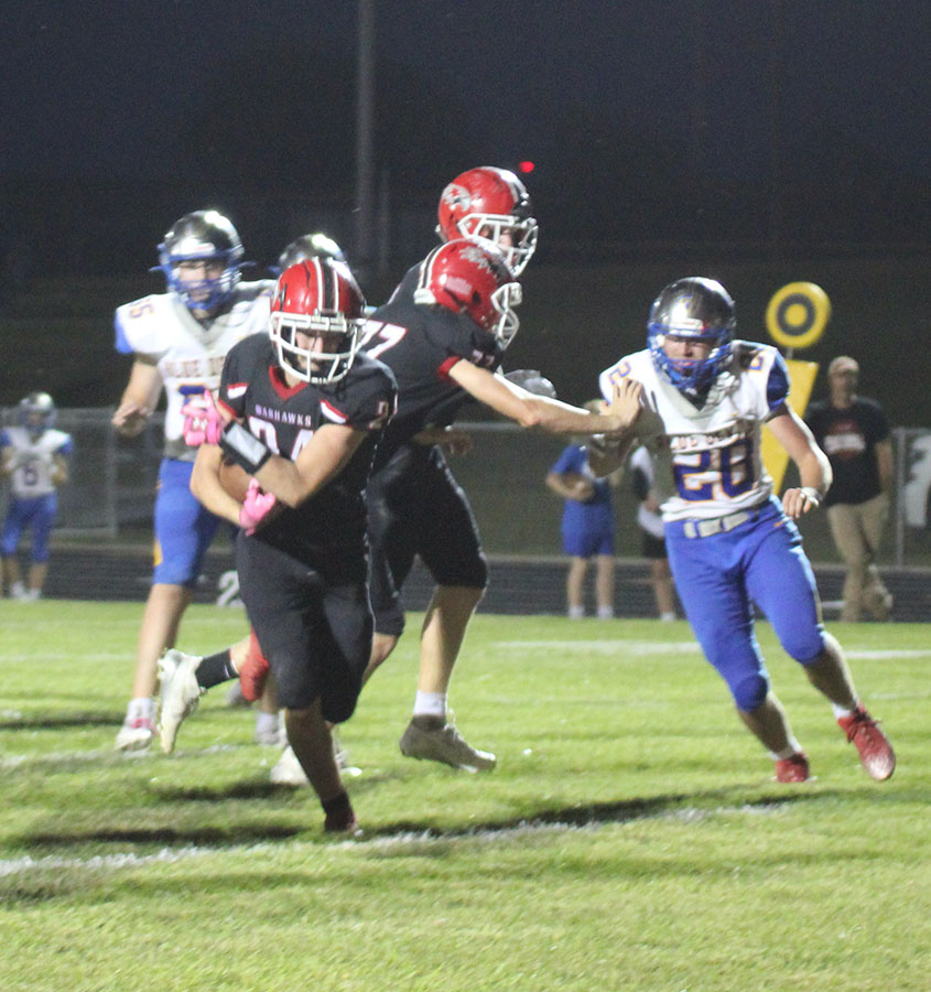 North Mahaska football team during their match against St. Mary's